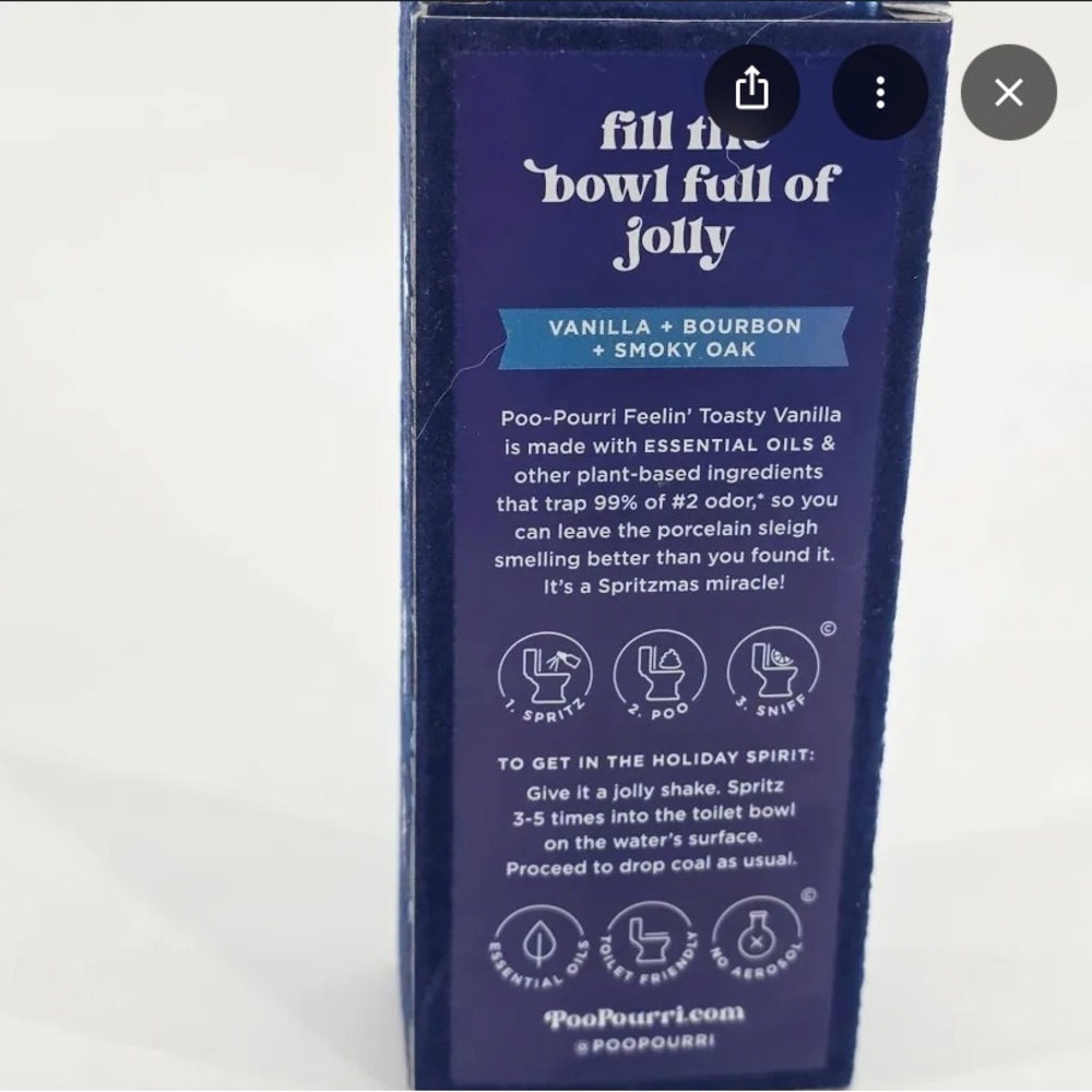 2 PK POO-POURRI Feeling Toasty Vanilla Toliet Spray Leave Toliet Better Smelling - Picture 6 of 9